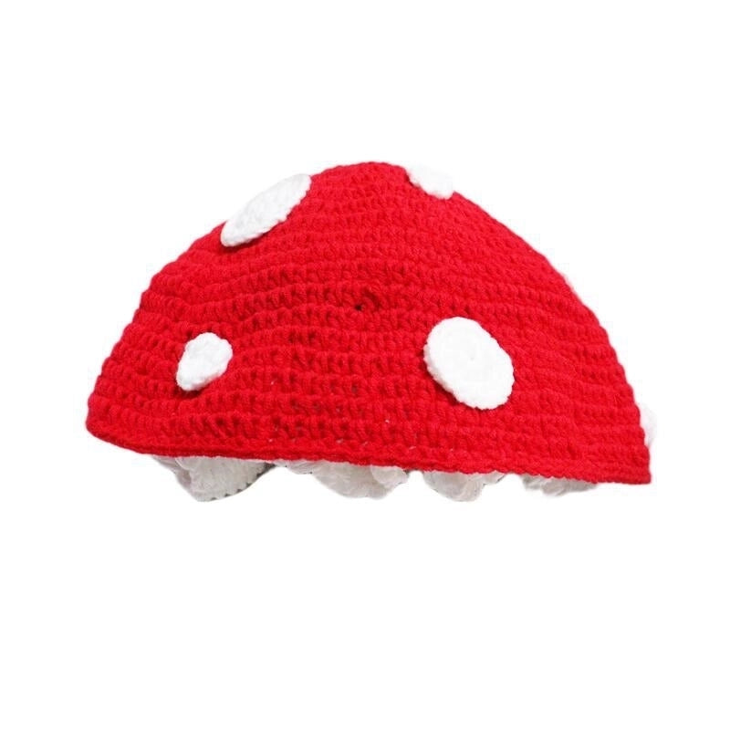 Women's Cute Sweet Mushroom Eaveless Bucket Hat