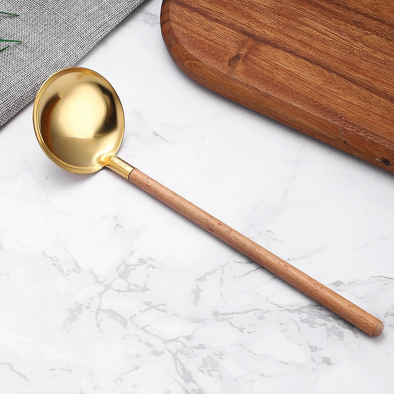 Casual Solid Color Stainless Steel Spoon