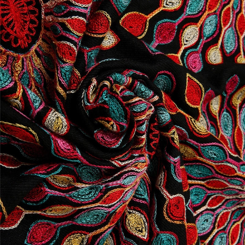 Women's Elegant Vintage Style Color Block Imitation Cashmere Scarf