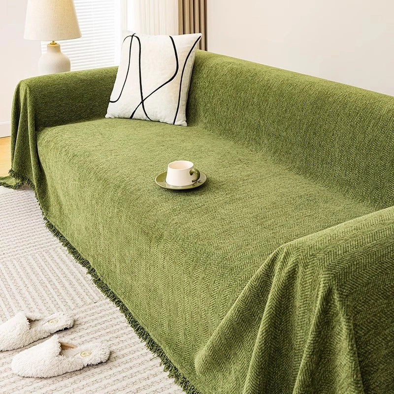 New Herringbone Sofa Towel Cover Cloth New Autumn And Winter High-grade Universal All-inclusive Cover Sofa Cover Blanket