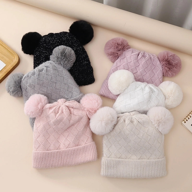 Children Unisex Basic Solid Color Beanie Hat