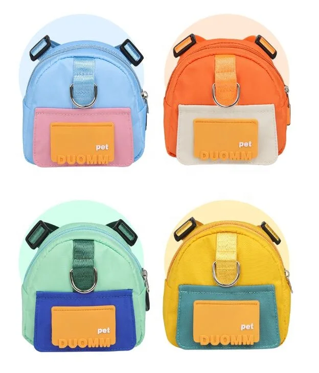 Pet backpack cartoon dog bag outdoor travel dog small backpack pet supplies