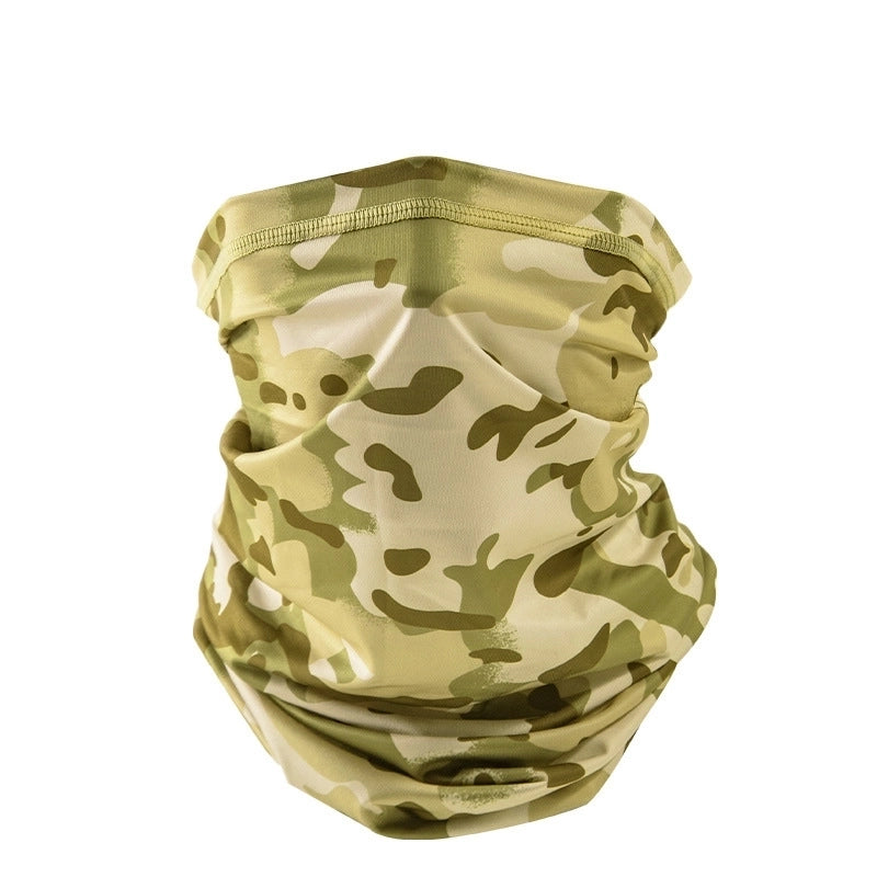 Unisex Basic Minimalist Solid Color Camouflage Spandex Cycling Mask 1 Piece