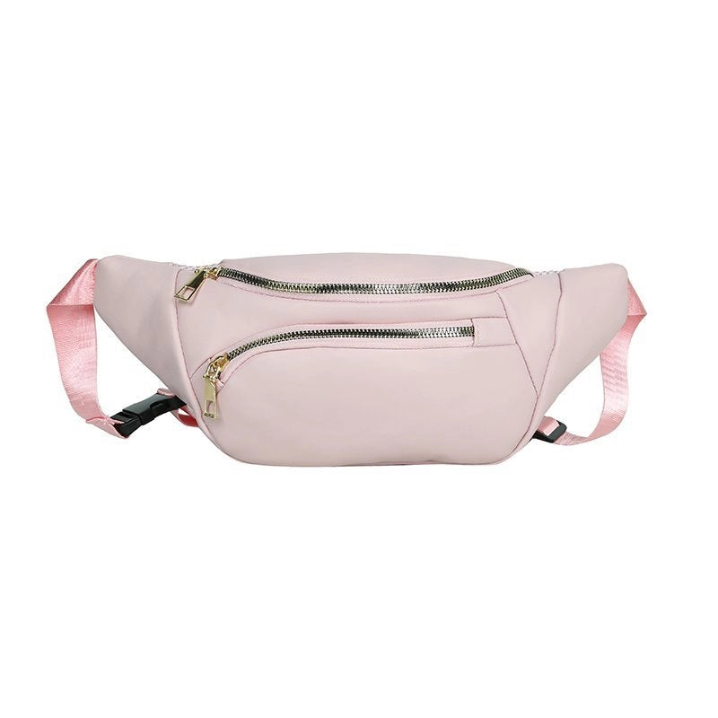 Women's Streetwear Solid Color Pu Leather Waist Bags