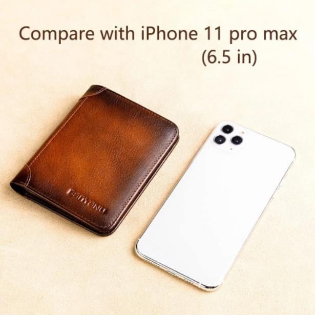 Multifunctional RFID Blocking Waterproof Durable Leather Wallet