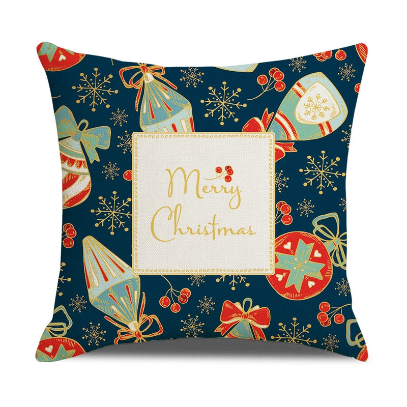 Fashion Christmas Tree Santa Claus Elk Polyester Pillow Cases