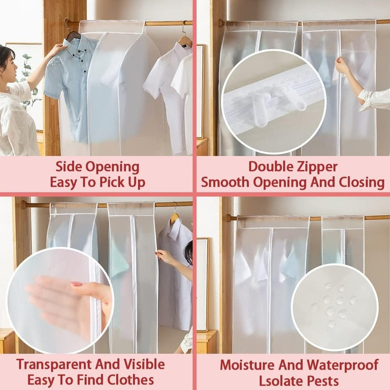 3D Zipper Clothes Dust Cover
