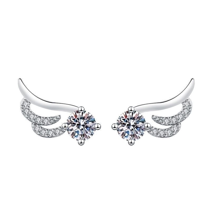 1 Pair Sweet Minimalist Round Heart Shape Bow Knot Plating Inlay Copper Zircon Silver Plated Drop Earrings