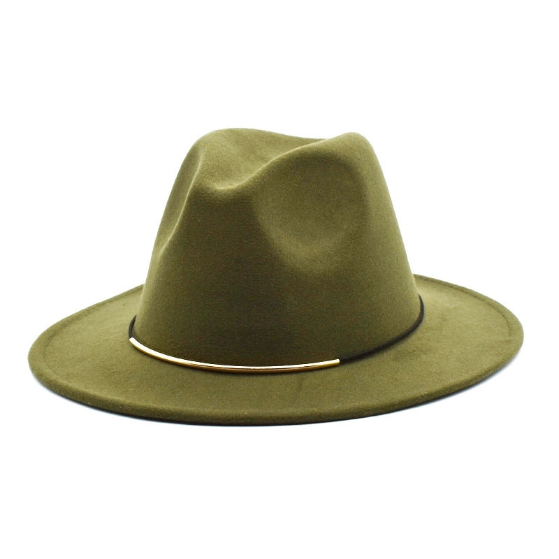 Men's Jazz Hat British Harajuku Style Retro Top Hat Women's Trendy Women's Woolen Hat