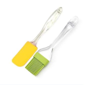 Silicone Brush and Spatula Set. 2-Pieces