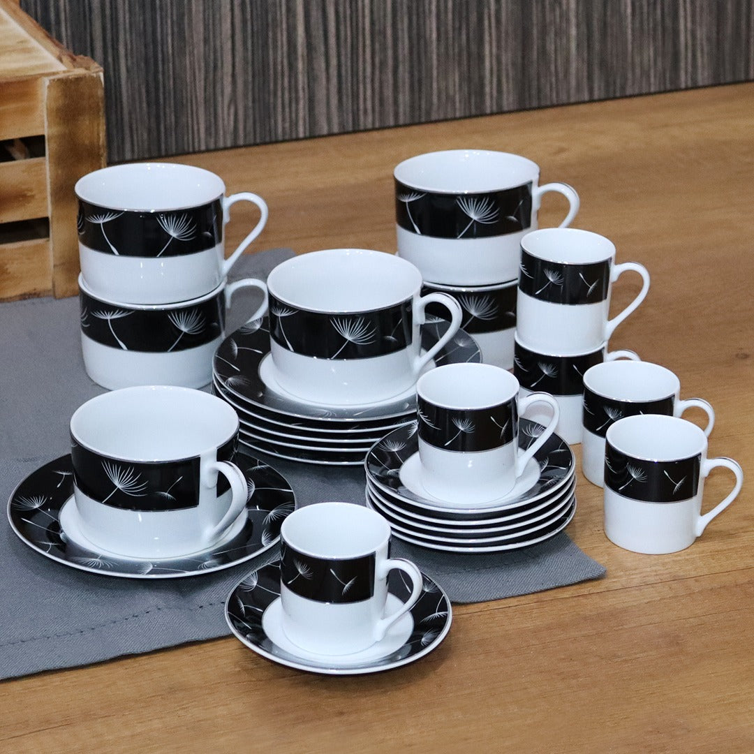 Black Dandelion Full Kitchenware Set (72pcs)