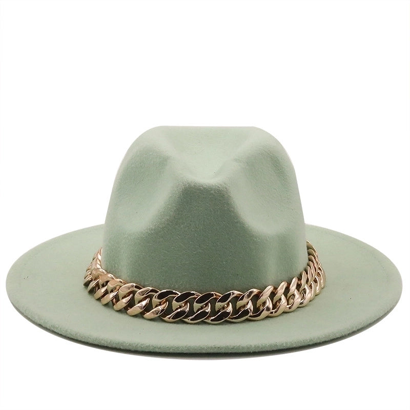 Accessories Woolen Big Brim Fashion Jazz Top Hats