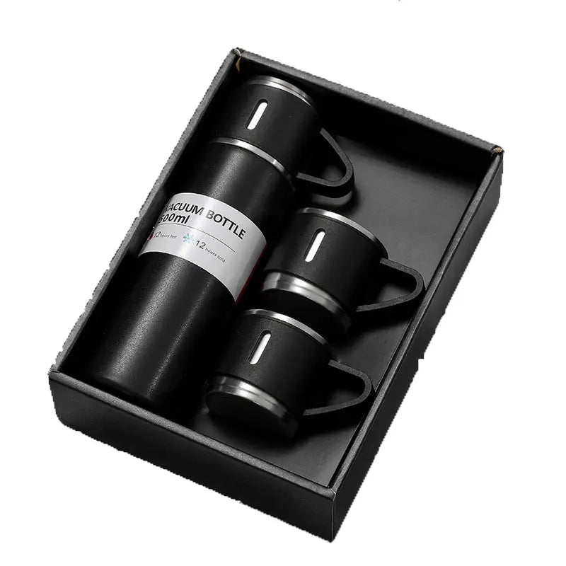 THERMOS STAINLESS STEEL VACUUM FLASK SET