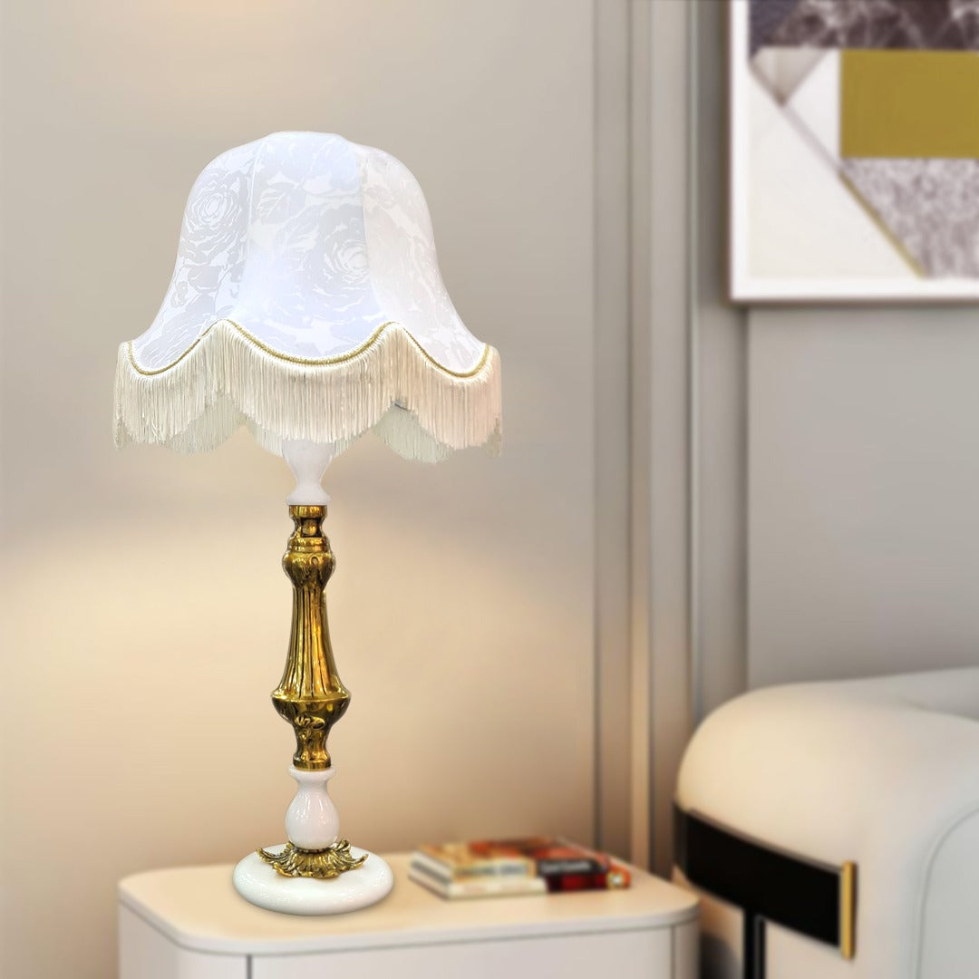 White & Gold Table Lamp