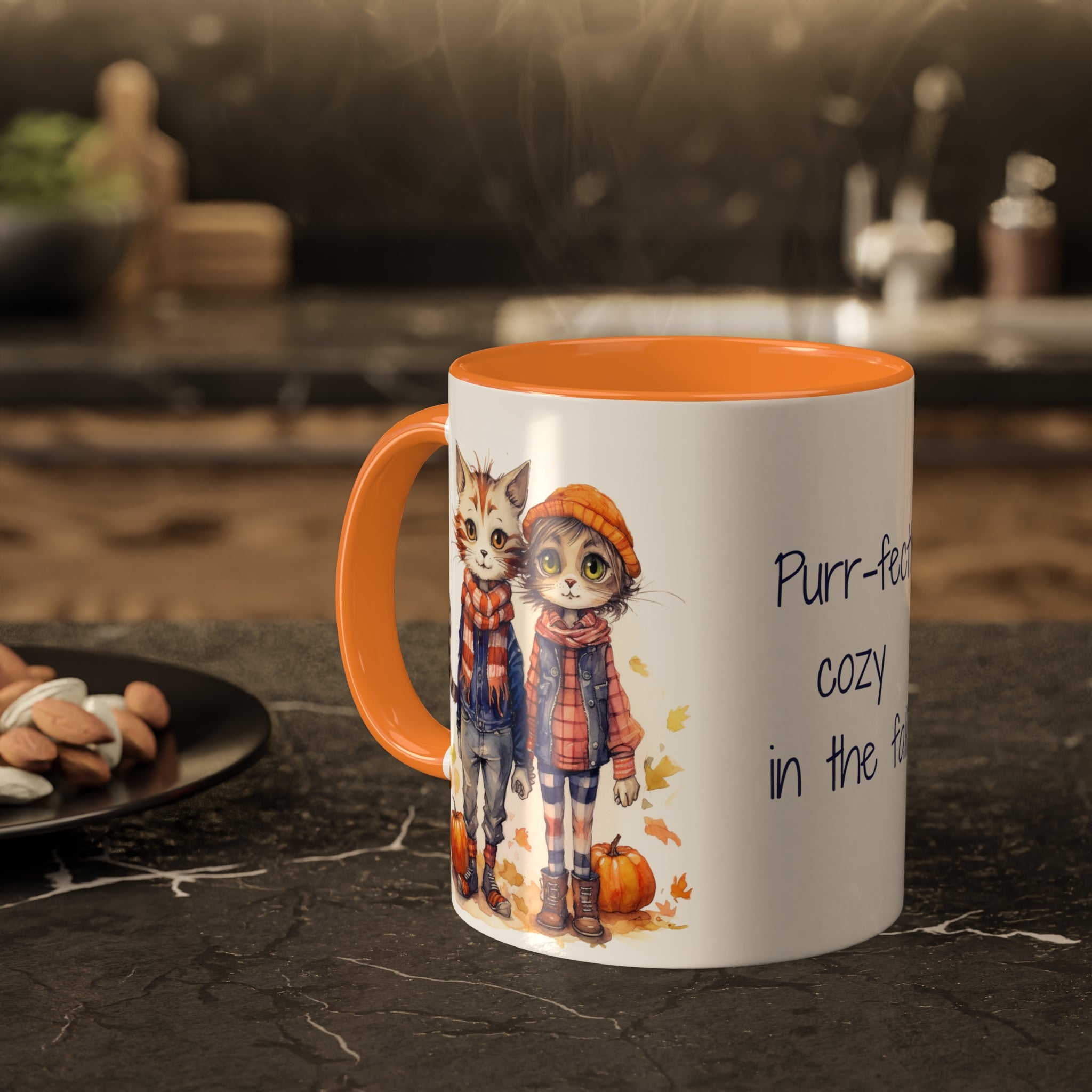 Finn & Olive Cozy Fall Kitties Mug