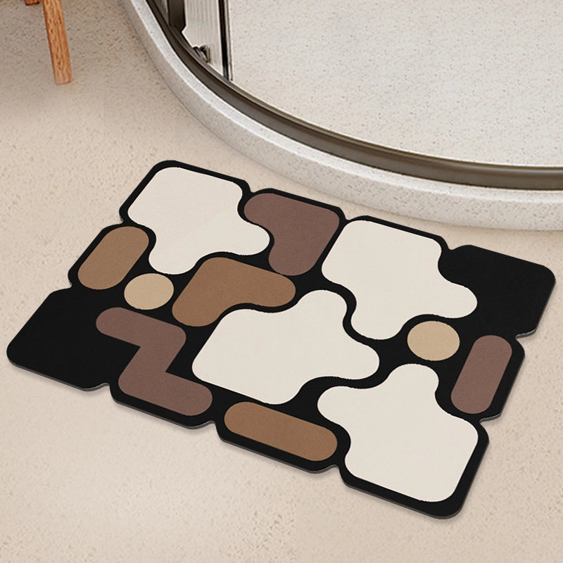 Cute Geometric Diatom Ooze Carpet Bathing