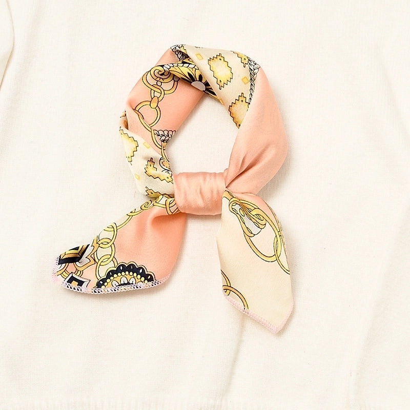 Square Scarf Women's All-match Autumn And Winter Literature And Art Small Silk Scarf Retro Scarf