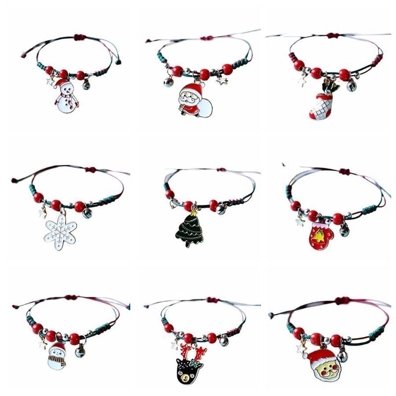 Fashion Santa Claus Snowman Alloy Women's Bracelets 1 Piece