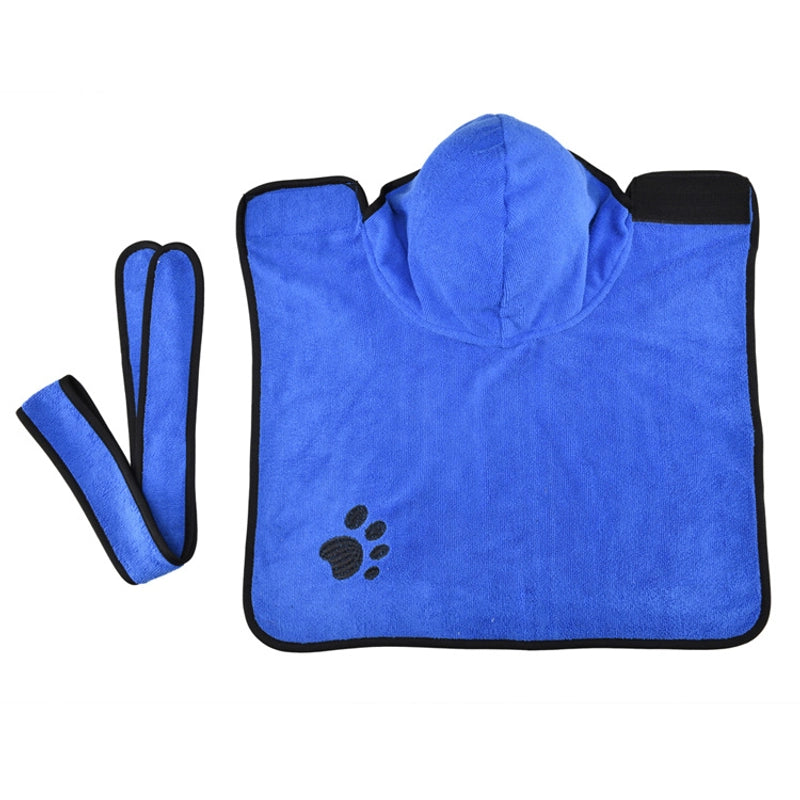 Maggie Pet Water Absorbent Dog Towel Cat Bath Towel Bathrobe Blanket Dual-use Pet Supplies