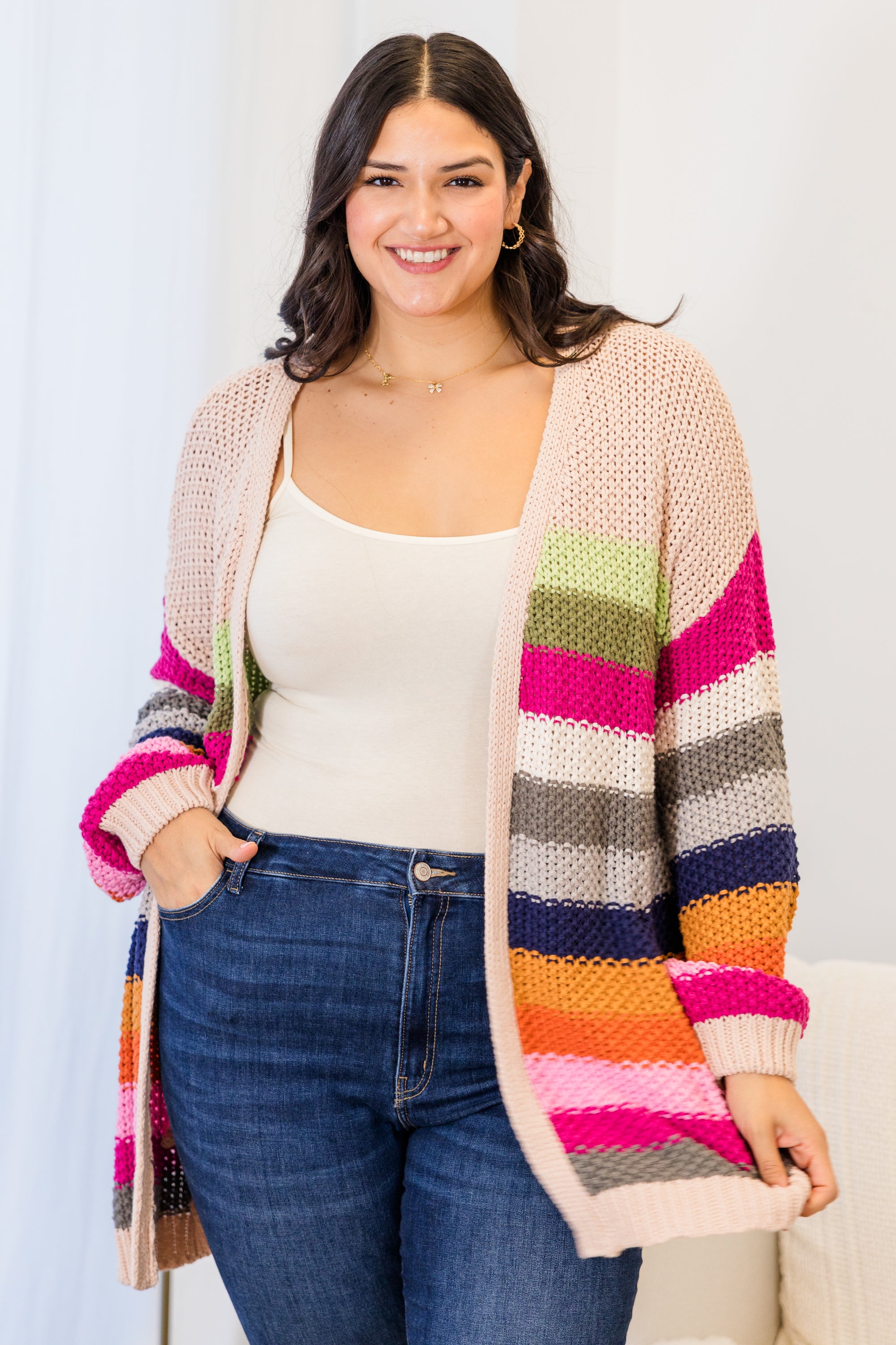 Josephine Cardigan. Nude Multi