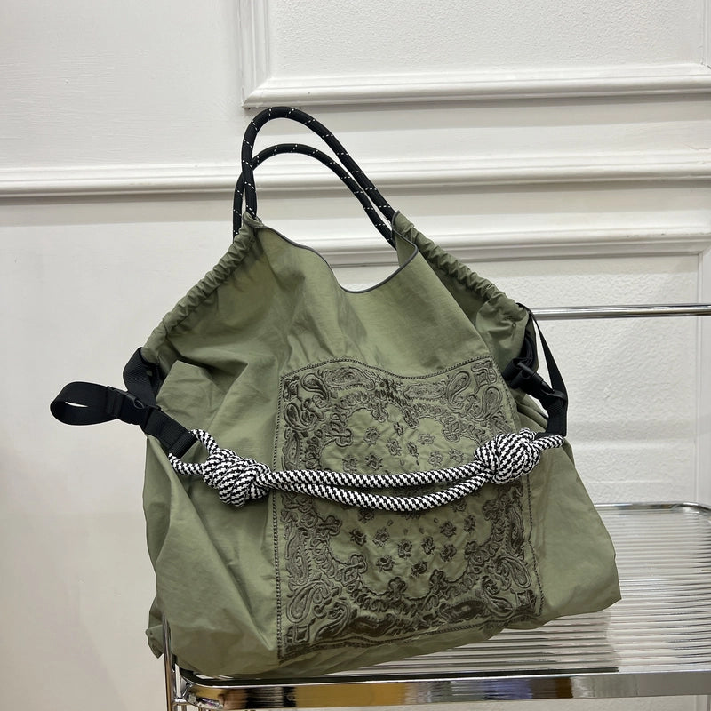 Women's Medium Polyester Animal Plant Streetwear Square Open Shopping Bags