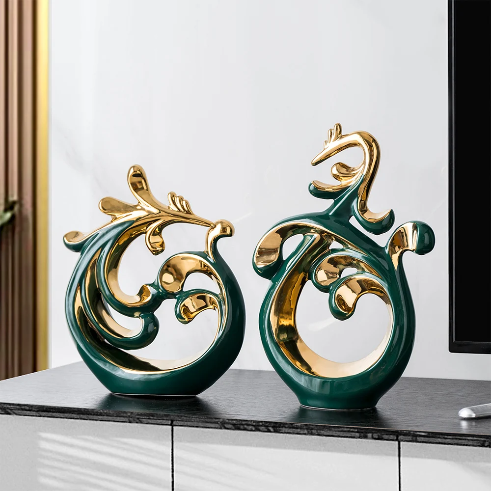nordic home decor Flourishing Art Desktop ornaments home decor modern ceramics crafts living room office home decorative items