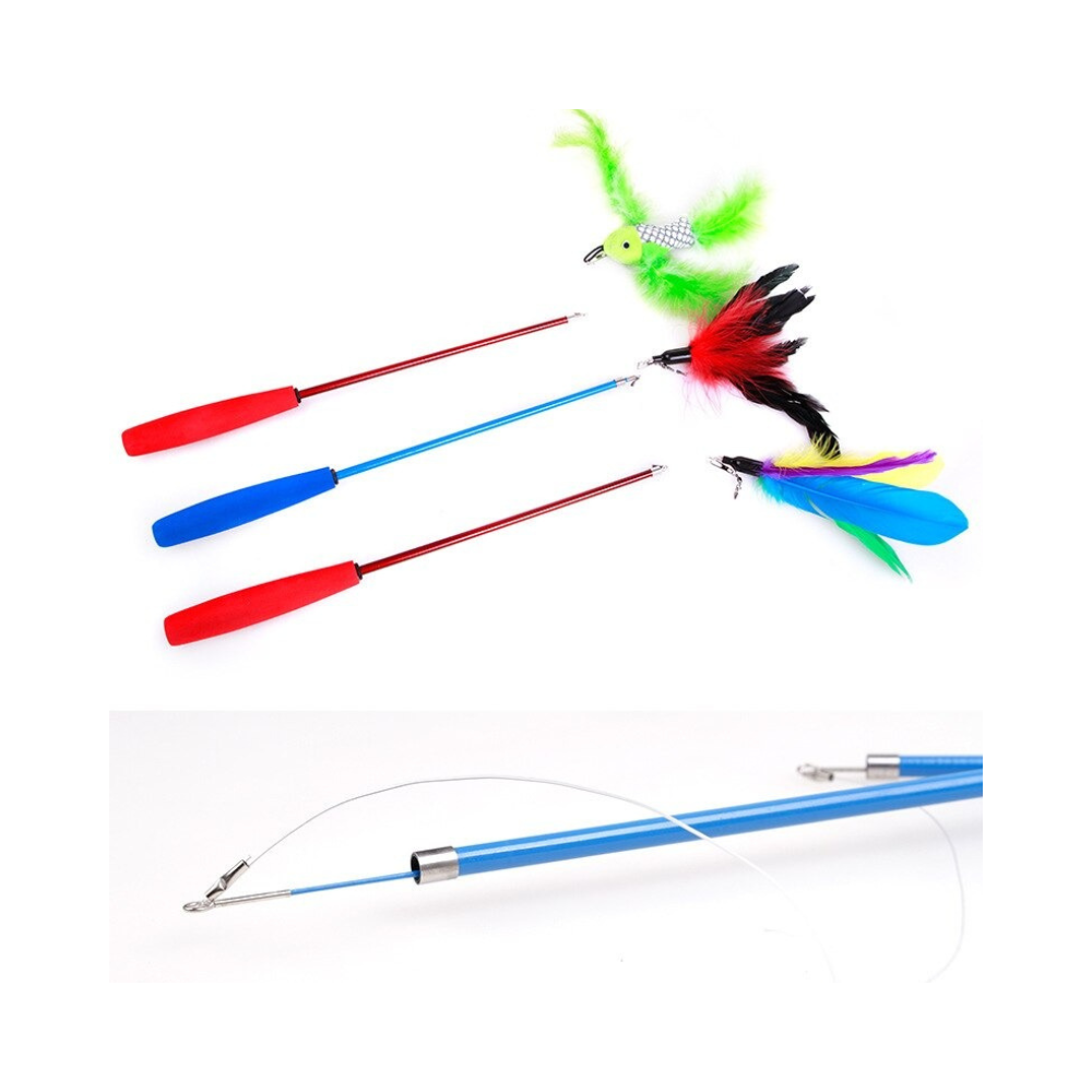 Feather Wand Plastic Toy