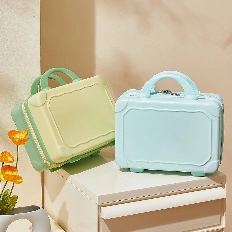 Suitcase Makeup Bag Small Case Zipper Women's Suitcase Short Distance Mini Storage Case Suitcase Accompanying Gift Bag
