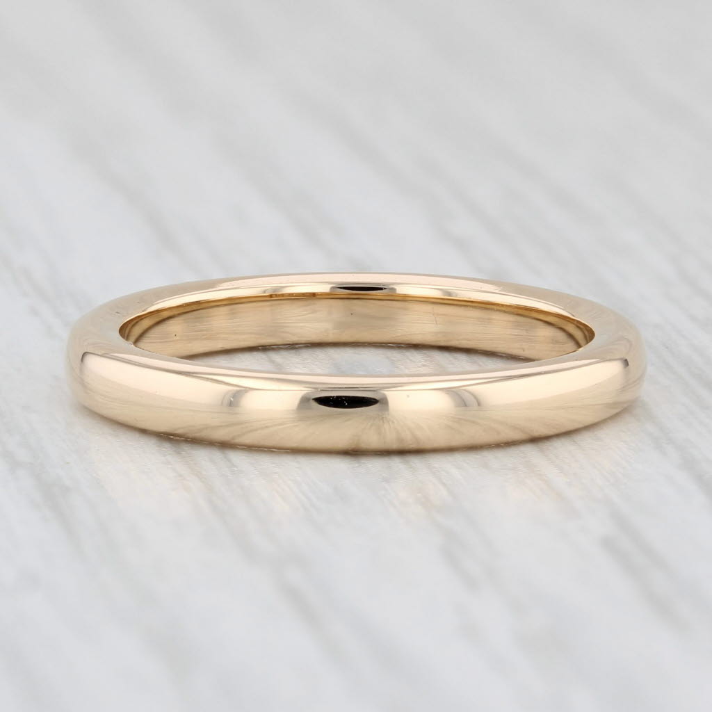 Vintage Classic Women's Wedding Band 18k Yellow Gold Size 6.5 Ring Woods