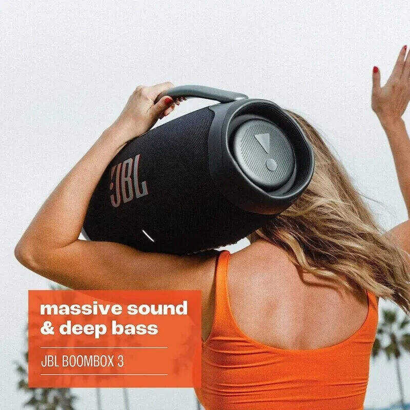 WXL-JBL BOOMBOX 3 Altavoz portátil inalámbrico con transmisión Bluetooth, resistente al polvo y al agua IP67⏰(Últimas 200 piezas)