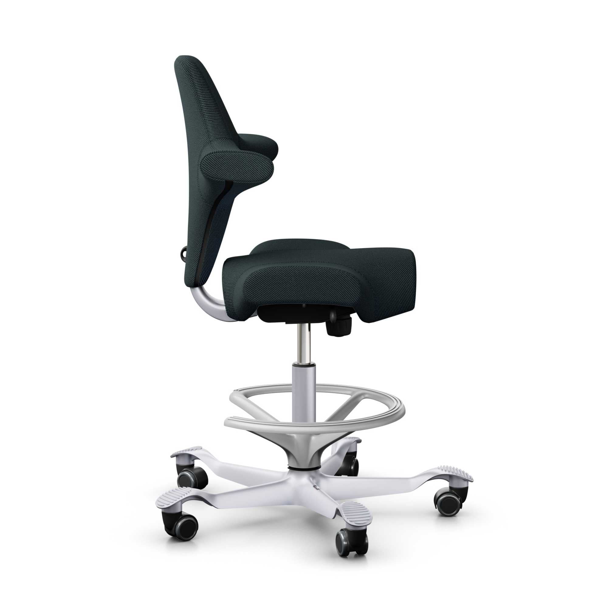 HAG Capisco 8106 ergonomic chair. Kvadrat Steelcut Trio STT883/Silver