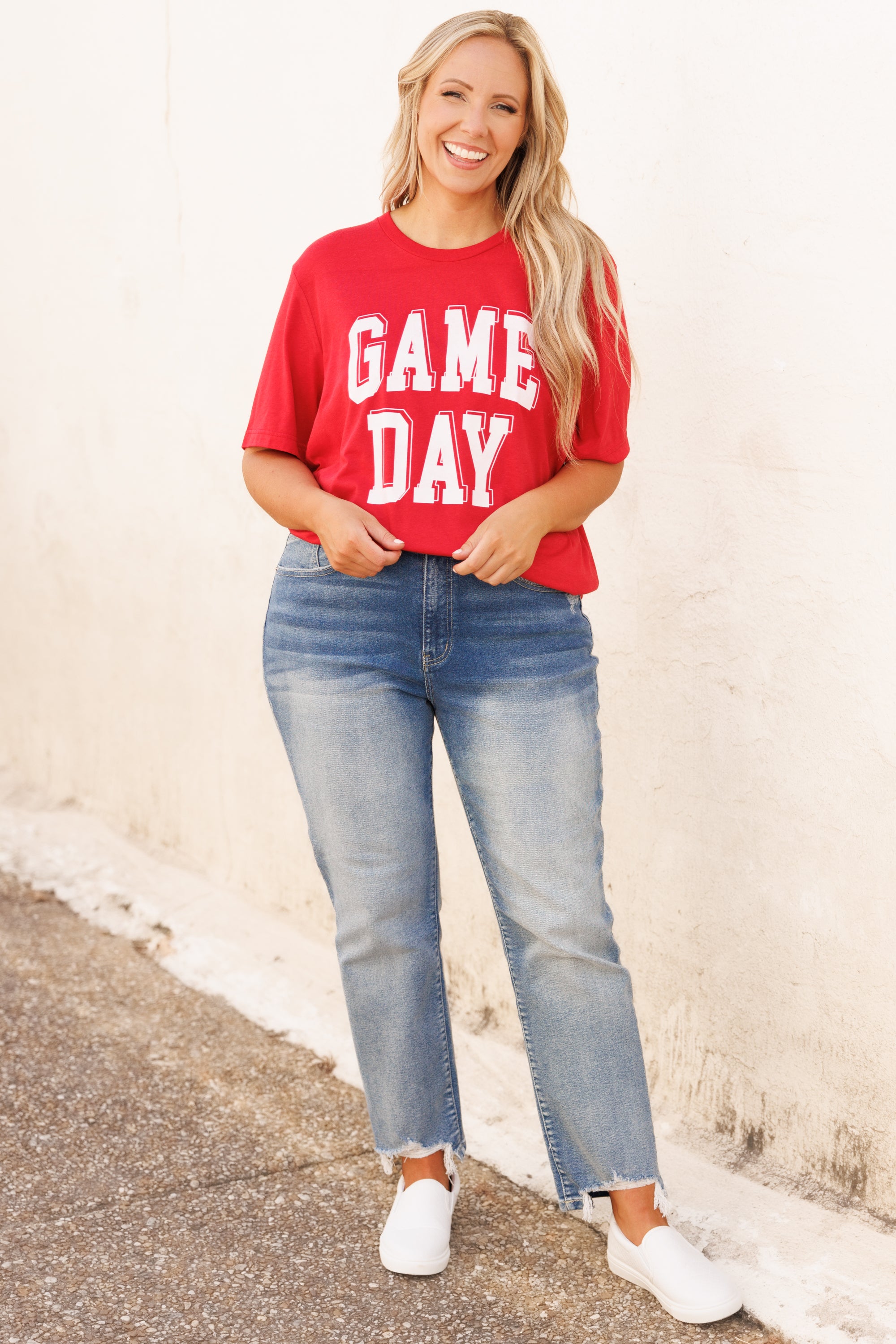 Feeling Like Game Day Tee. Red Triblend