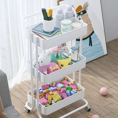 3-Tier Multipurpose Metal Trolley