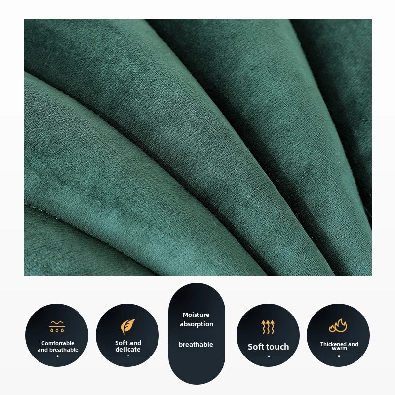 Dutch Velvet Shell Pillow Cushion Popular Light Luxury Solid Color Pillow Home Sofa Skin-friendly Waist Pillow