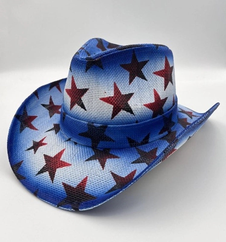 Fashion Personality Knight Hat Women's Summer Outdoor Sun Hat Western Denim Sun Protection Straw Hat Men's Fashion Punk Hat