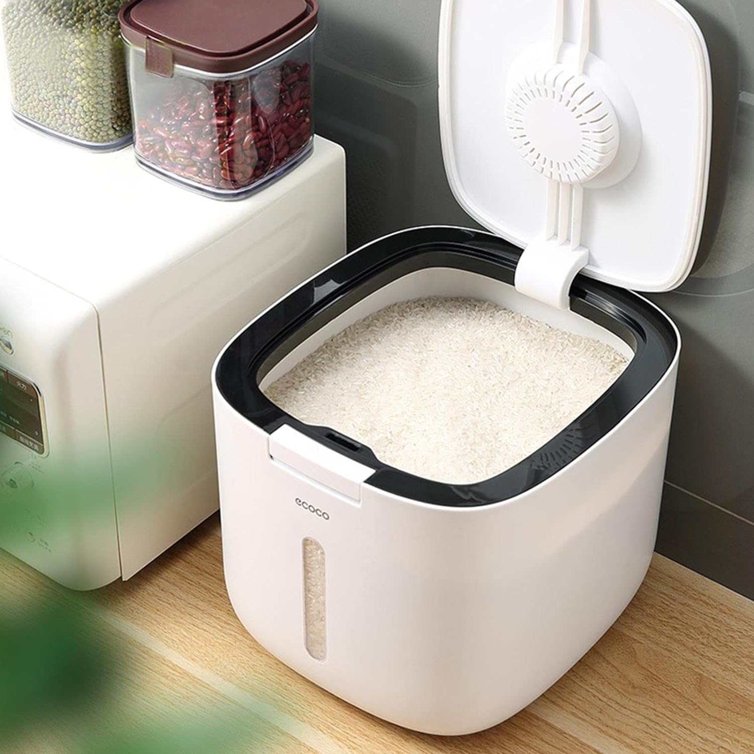 10Kg Moisture-Proof Rice Grain Storage Box. Nano Bucket For Kitchen Container