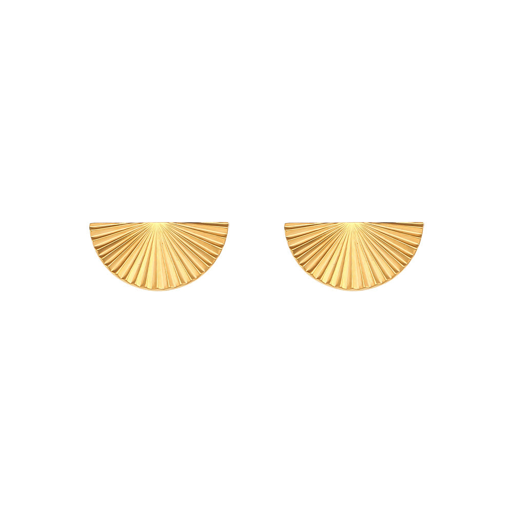 Fashion Quadrilateral Round Geometric Stainless Steel 18K Gold Plated Necklaces