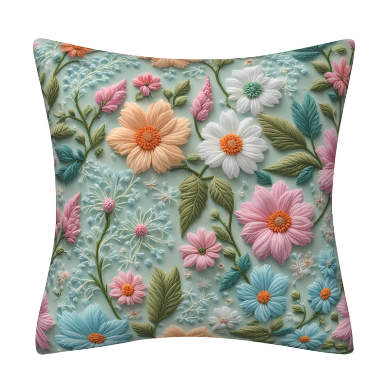 Elegant Classical Minimalist Floral Polyester Pillow Cases Couch & Sofa Decor