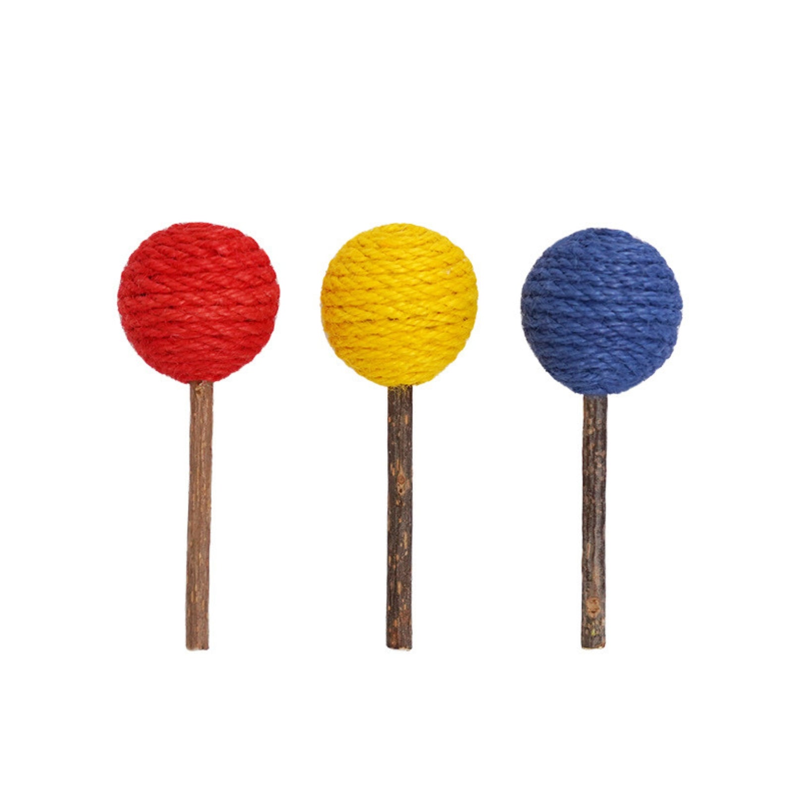 Lollipop-Shaped Polygonum Cat Toy Set (3 Pieces)