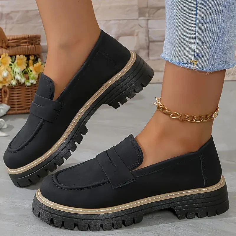 💥Hot Sales-49% OFF🌿Women's Comfortable Chunky Slip On Platform Loafers
