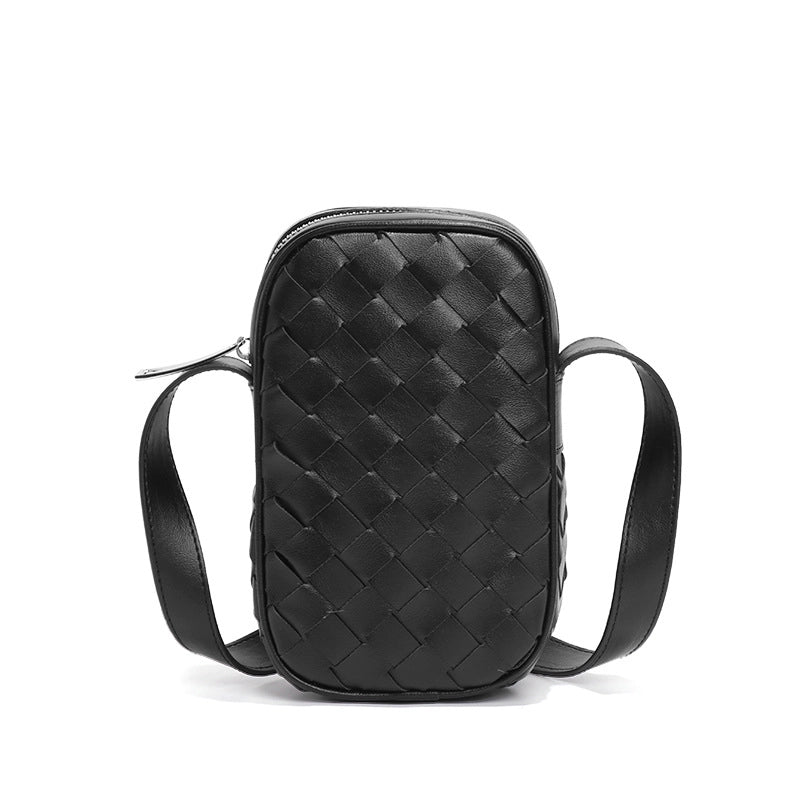 Women's Small Pu Leather Solid Color Elegant Streetwear Square Zipper Phone Wallets