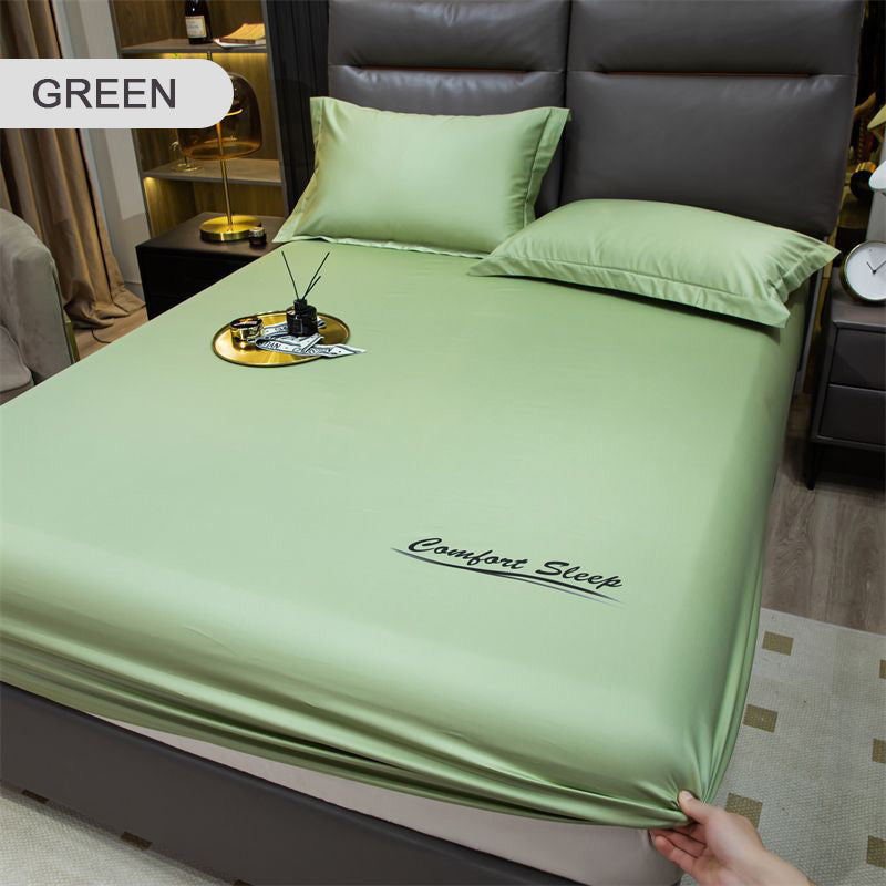 💥Last Day Sale 49%OFF🔥Summer Ice Cooling Silky Bed Fitted Sheet Pillow Cover🛏️