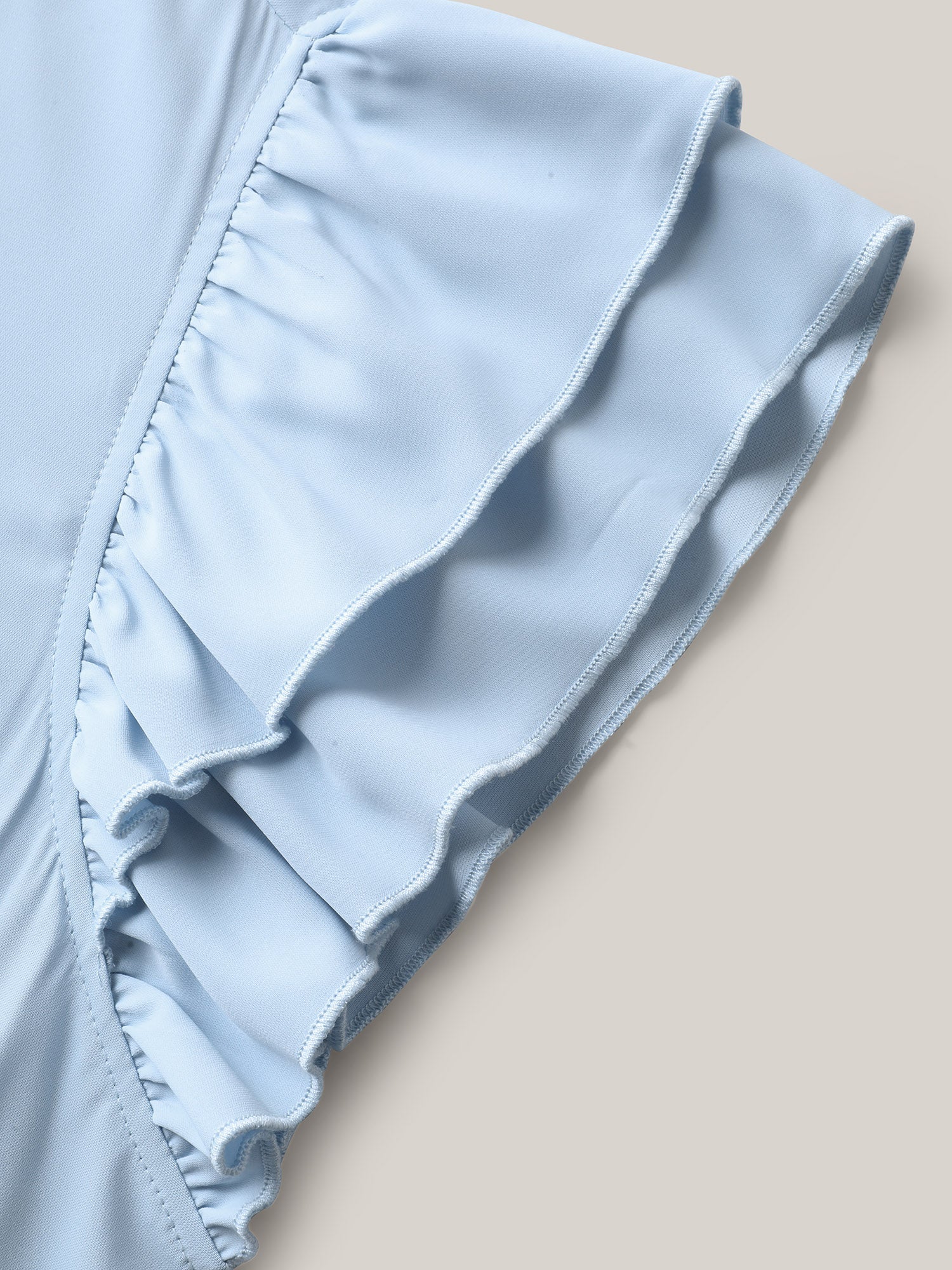 Twist Front Woven A-Line Midi Dress
