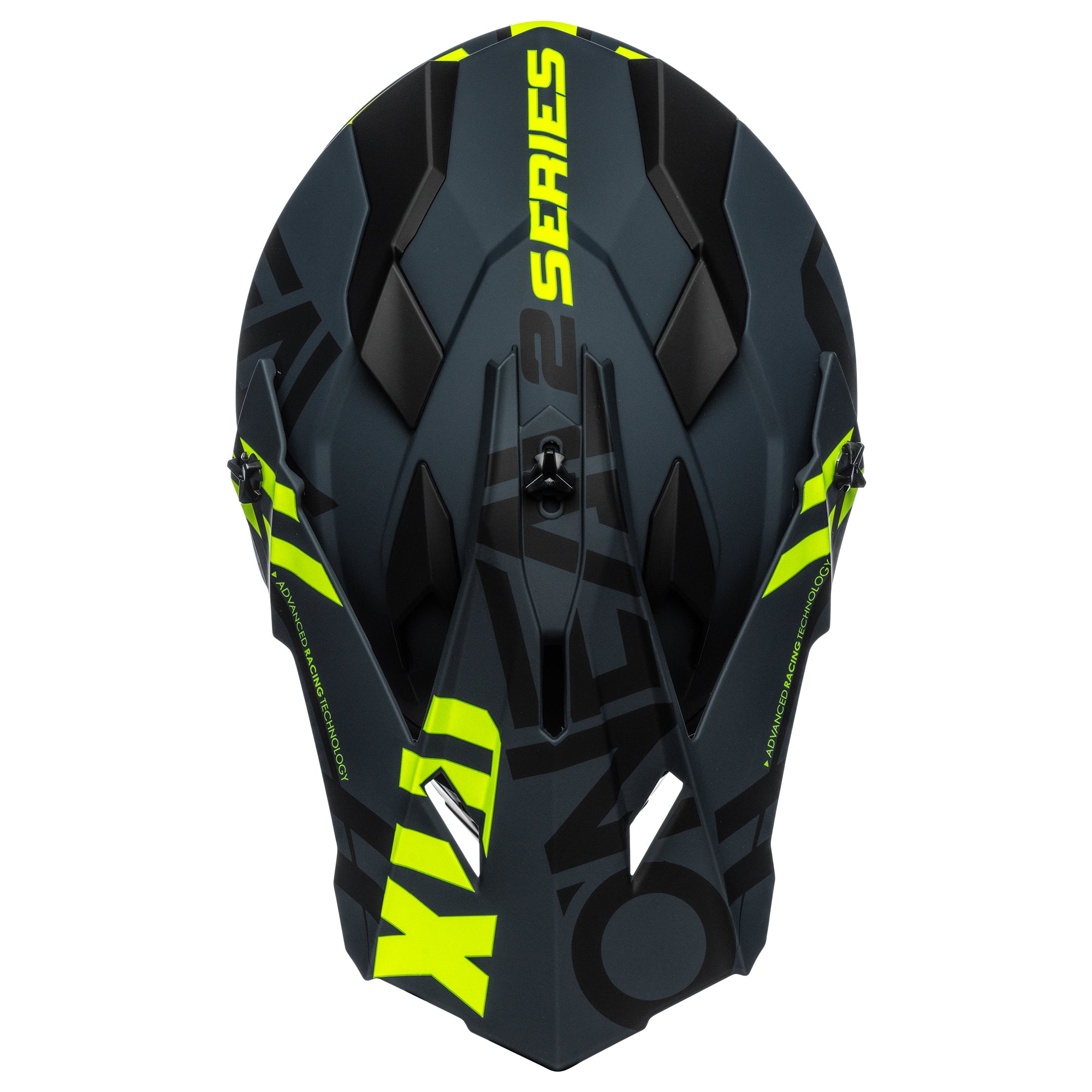 2 SRS Spyde Helmet Black/Neon Yellow