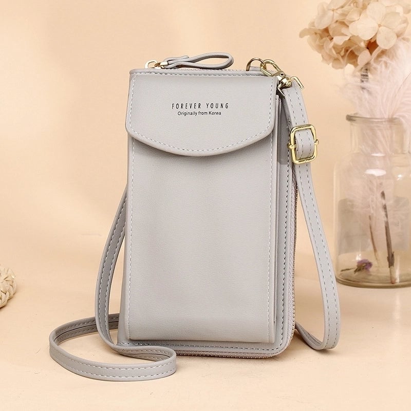 Korean Version Pu Bag Messenger Mobile Phone Bag Coin Bag Large-capacity Bag Shoulder Bag Card Bag Student Wallet