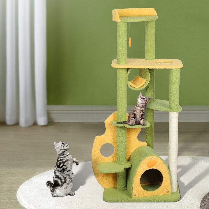 146cm Multi-Level Cat Scratching Condo