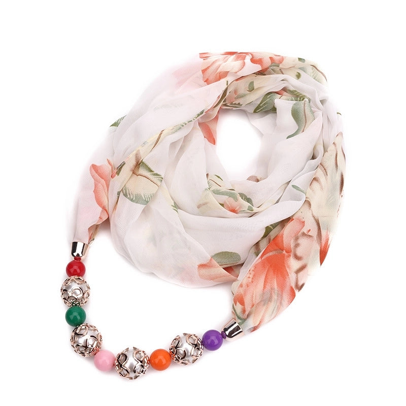Women's Streetwear Geometric Chiffon Printing Scarf
