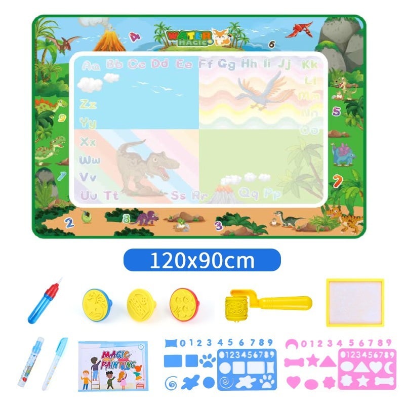 🎁Water Doodle Mat .Aqua Painting Drawing Mat Mess Free Learning Toy Mat