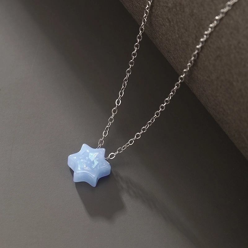 304 Stainless Steel Plastic XUPING Minimalist Hexagram Cross Pendant Necklace