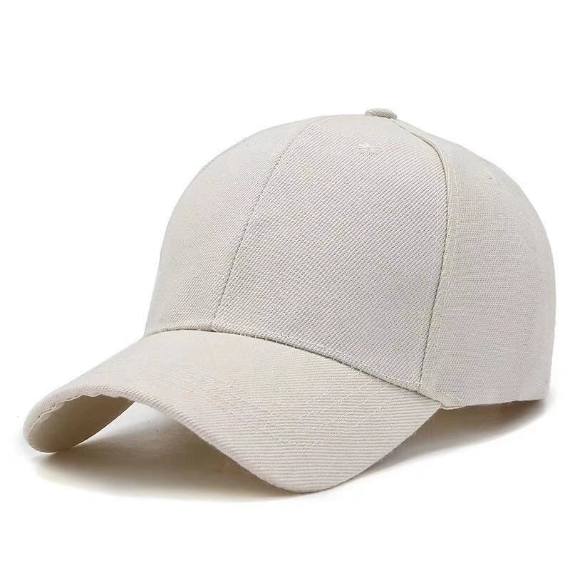 Women's Minimalist Solid Color Printing Curved Eaves Baseball Cap
